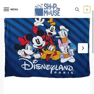 Disneyland Paris Blue Blanket EUC